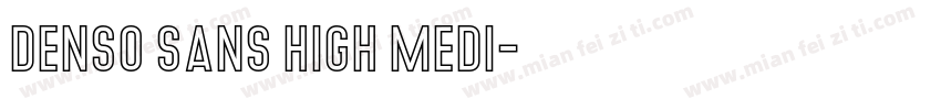 Denso Sans High Medi字体转换